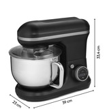 Medion LIFE Digitale Küchenmaschine MD18420 anthrazit, 1.200 Watt, 5 Liter Schüssel, inkl. Eisschüssel