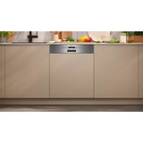 Neff S145ECS01E, Spülmaschine edelstahl (gebürstet), 60 cm, Home Connect