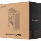 Ocypus Gamma C50 ARGB , Tower-Gehäuse schwarz, Tempered Glass
