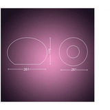 Philips Hue White & Color Ambiance Flourish Tischleuchte, LED-Leuchte weiß