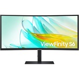 Samsung ViewFinity S65UC S34C652UAU, LED-Monitor 86 cm (34 Zoll), schwarz, UWQHD, VA, Curved, AMD Free-Sync, HDMI, DP, USB-C, 100Hz Panel