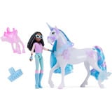 Spin Master Unicorn Academy - Layla und Einhorn Glacier, Spielfigur mit echter Mähne und Schweif sowie Bürste