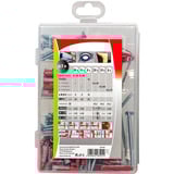 fischer Profi-Box DuoPower / DuoTec + Schrauben, Dübel hellgrau/rot, 87-teilig, mit Schrauben