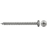 fischer Spanplattenschraube PowerFast 4,0x16 Halbrundkopf TX 200 Stück, mit Vollgewinde, Edelstahl A2