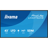 iiyama ProLite LH4375UHS-B2AG, Public Display schwarz (matt), UltraHD/4K, IPS, Lautsprecher, Daisy Chain