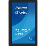 iiyama ProLite TW1623AS-B3P, Public Display schwarz (matt), FullHD, IPS, Touchscreen, POE, HDMI, USB