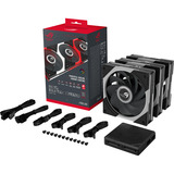 ASUS ROG Eurux GR120 ARGB, Gehäuselüfter schwarz, Reverse, 3er Pack, 122 mm