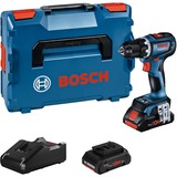 Bosch Akku-Bohrschrauber GSR 18V-90 C Professional, 18Volt blau/schwarz, 2x Li-Ion Akku ProCORE18V 4,0Ah, in L-BOXX