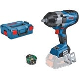 Bosch Akku-Schlagschrauber BITURBO GDS 18V-1000 C Professional solo, 18Volt blau/schwarz, Bluetooth Modul, ohne Akku und Ladegerät, 1/2", in L-BOXX