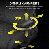 Corsair TC500 LUXE Gaming-Stuhl schwarz