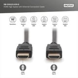 Digitus HDMI Premium High Speed Anschlusskabel, mit Ethernet, UHD 4K schwarz, 3 Meter