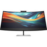 HP S7 Pro 740pm Konferenzmonitor, LED-Monitor 100.8 cm (39.7 Zoll), schwarz/silber, WUHD, IPS, Curved, USB-C/Thunderbold 3