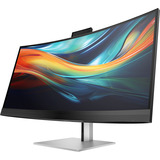 HP S7 Pro 740pm Konferenzmonitor, LED-Monitor 100.8 cm (39.7 Zoll), schwarz/silber, WUHD, IPS, Curved, USB-C/Thunderbold 3