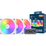 Montech GF120R V2 ARGB, Gehäuselüfter weiß/weiß, 3er Pack, Reverse, 120 mm