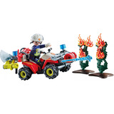 PLAYMOBIL 71825 Action Heroes Feuerwehr Quad löscht Heckenbrand, Konstruktionsspielzeug 