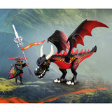PLAYMOBIL 72114 Knights Schwarzer Drache, Konstruktionsspielzeug 