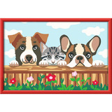 Ravensburger CreArt - Hunde und Katze, Malen 