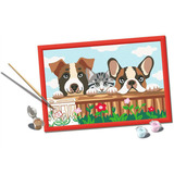 Ravensburger CreArt - Hunde und Katze, Malen 
