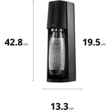 SodaStream Wassersprudler TERRA schwarz, inkl. 1 PET-Flasche + 1 CO₂-Zylinder
