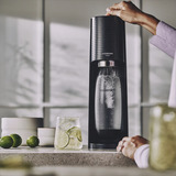 SodaStream Wassersprudler TERRA schwarz, inkl. 1 PET-Flasche + 1 CO₂-Zylinder