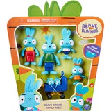 Spin Master Brave Bunnies Family 5er Pack mit Actionfiguren der Hasenfamilie, Spielfigur Ma, Pa, Bop, Boo und die Babies im Kinderwagen, Spielzeug für Jungen und Mädchen ab 3 Jahren