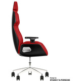 Thermaltake ARGENT E700 Design by Studio F. A. Porsche, Gaming-Stuhl rot/schwarz, Storm Black Houndstooth Fabric