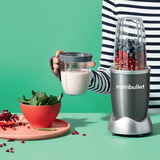 nutribullet Original Standmixer NB606DG silber/grau, 600 Watt, 0,7 Liter & 0,525 Liter