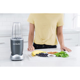 nutribullet Original Standmixer NB606DG silber/grau, 600 Watt, 0,7 Liter & 0,525 Liter