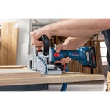Bosch Akku-Flachdübelfräse GFF 18V-22 Professional Solo, 18 Volt, Nutfräse blau/schwarz, ohne Akku und Ladegerät, in L-BOXX