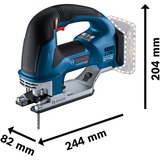 Bosch Akku-Stichsäge GST 18V-155 BC Professional, 18Volt blau/schwarz, 2x Akku ProCORE18V 4,0Ah, in L-BOXX