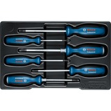 Bosch Schraubendreher-Set SL/PH/PZ/TX Professional, 6-teilig blau/schwarz, 2x mit Schlagkappe