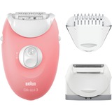 Braun Silk-épil 3-440, Epiliergerät rosa/weiß