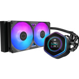 Cooler Master MasterLiquid 240 Atmos II LCD ARGB, Wasserkühlung schwarz