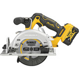 DEWALT Akku-Handkreissäge DCS512P2, 12Volt gelb/schwarz, 2x Li-Ion XR Akku 5Ah, in TSTAK Box