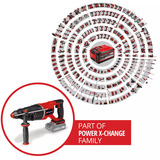 EINHELL Professional Akku-Bohrhammer TP-HD 18/26 D Li BL - Solo, 18Volt schwarz/rot, ohne Akku und Ladegerät, in E-Case