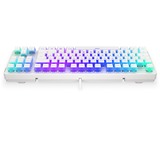 ENDORFY Thock TKL Pudding Onyx White, Gaming-Tastatur weiß, DE-Layout, Kailh RGB Red