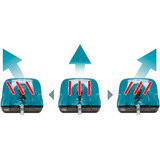 Makita Schneefräsen-Aufsatz SN400MP blau/schwarz, für die Akku-Multifunktionsantriebe UX01, DUX60, DUX18