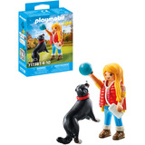 PLAYMOBIL 71738 My Life Frau mit Sennenhund, Konstruktionsspielzeug 