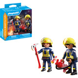 PLAYMOBIL 71885 DuoPack Feuerwehr, Konstruktionsspielzeug 