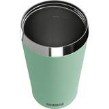 SIGG Kaffeebecher Helia Milky Green 0,45L, Thermobecher hellgrün, mit Trinkhalm