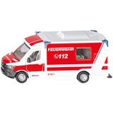 SIKU 2115 SUPER Mercedes-Benz Sprinter Miesen Typ C Rettungswagen, Modellfahrzeug rot/weiß
