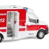 SIKU 2115 SUPER Mercedes-Benz Sprinter Miesen Typ C Rettungswagen, Modellfahrzeug rot/weiß