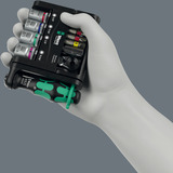 Wera Tool-Check Modular Imperial 1, Bit-Satz schwarz/grün, 21-teilig, zöllig, inkl. 1/4" Bit-Ratsche