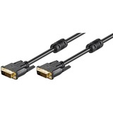 goobay Kabel DVI-D > DVI-D, Dual Link 24+1 schwarz, 10 Meter