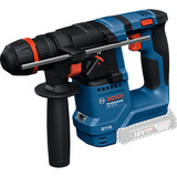 Bosch Akku-Bohrhammer GBH 18V-18 X Professional solo, 18Volt blau/schwarz, ONECHUCK, ohne Akku und Ladegerät, in L-BOXX