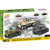 COBI Renault R35 - Valentine IX - Panzer I, Konstruktionsspielzeug Maßstab 1:48