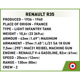 COBI Renault R35 - Valentine IX - Panzer I, Konstruktionsspielzeug Maßstab 1:48