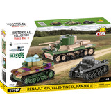 COBI Renault R35 - Valentine IX - Panzer I, Konstruktionsspielzeug Maßstab 1:48