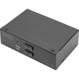 Digitus KVM Switch DisplayPort 2x1, KVM-Switch schwarz