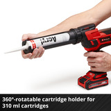 EINHELL Power X-Change Akku-Kartuschenpistole TE-SG 18/10 Li - Solo, 18Volt rot/schwarz, ohne Akku und Ladegerät